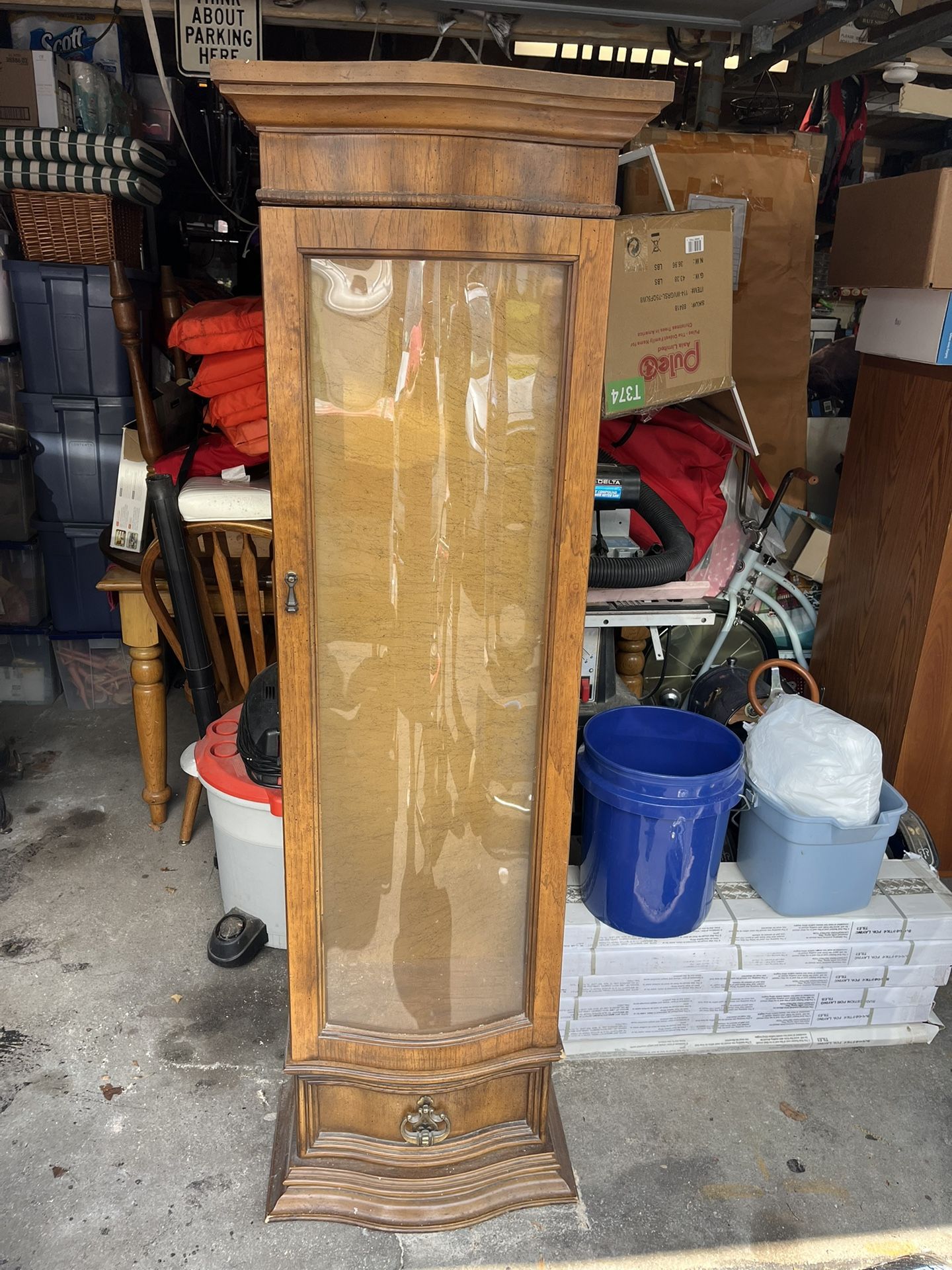 Curio Cabinet with Glass Shelves