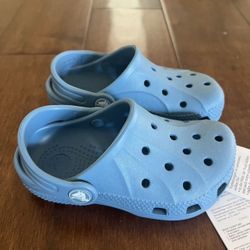 NWT CROCS baby toddler boy blue Ralen clogs size 8 9 c8/9  Brand new   Size c8/9