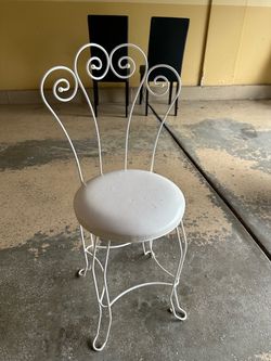 White beautiful outdoor chair
