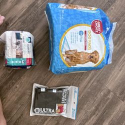 Small Dog Bundle: XS Diapers (Washable & Disposable) + XL Training Pads
