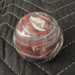 Hand blown Beautiful Art Glass Globe Paperweight
