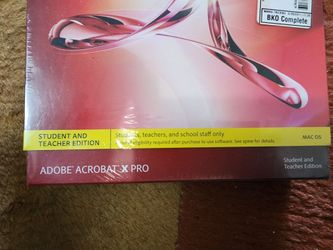 Adobe Acrobat X Pro for MAC OS
