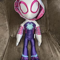 Disney Jr Marvel Spidey & His Amazing Friend Plush Ghost Spider-Talking 17”