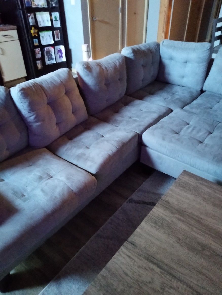 Light Gray Sectional Couch