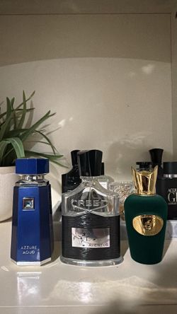 Creed Aventus, Sospiro Vibrato, and Azzure Oud