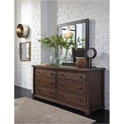 Ashley Furniture Zenfield - Medium Brown Mirror - Big 3 & 1/3 ft tall mirror!