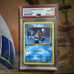 2000 POKEMON ROCKET SQUIRTLE, PSA 10