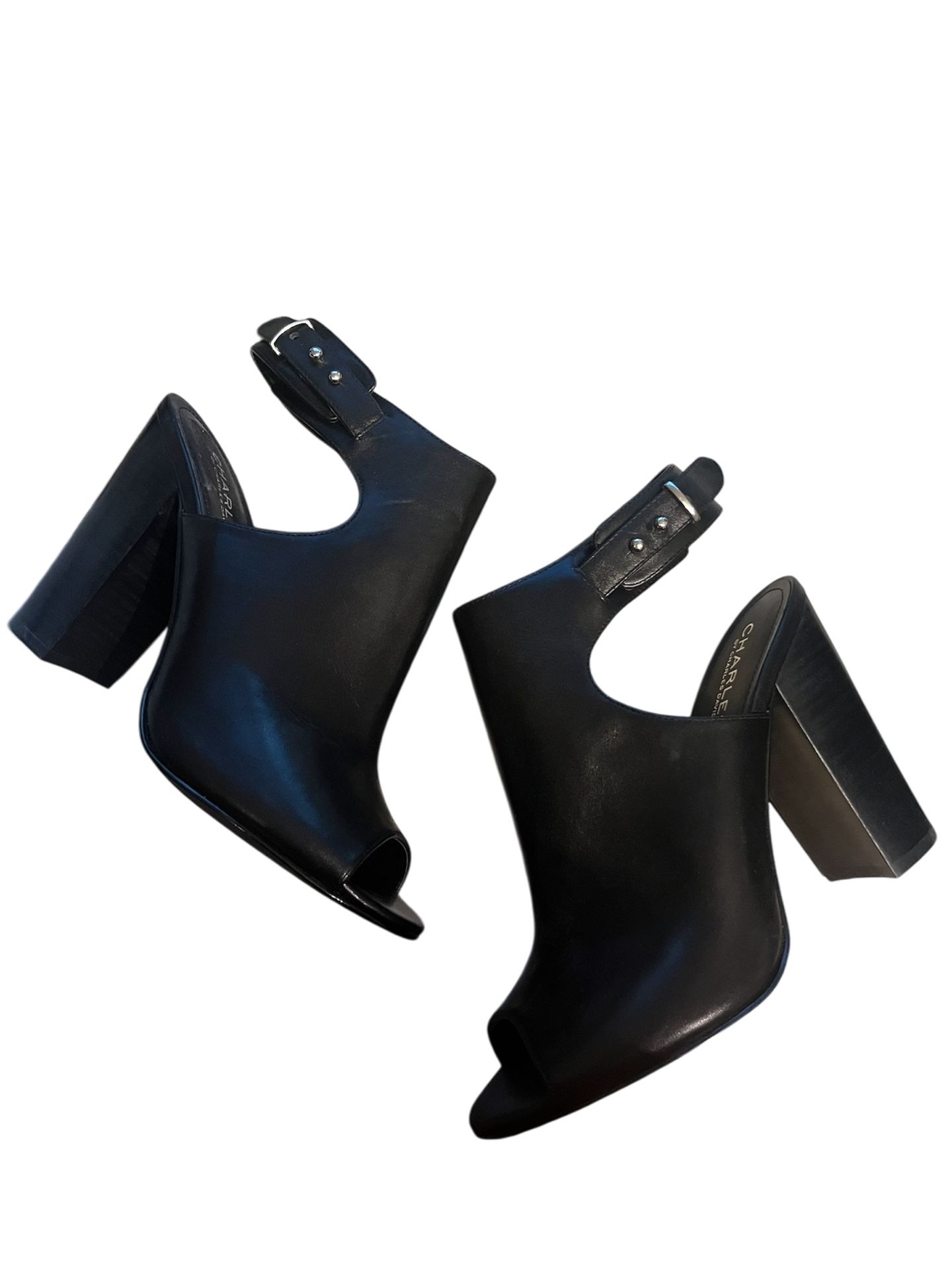Charles David Size 9 Peep Toe Boots