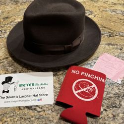 Meyer The hatter New Orleans Stetson Fedora Hat - Indiana Jones Style - Medium 