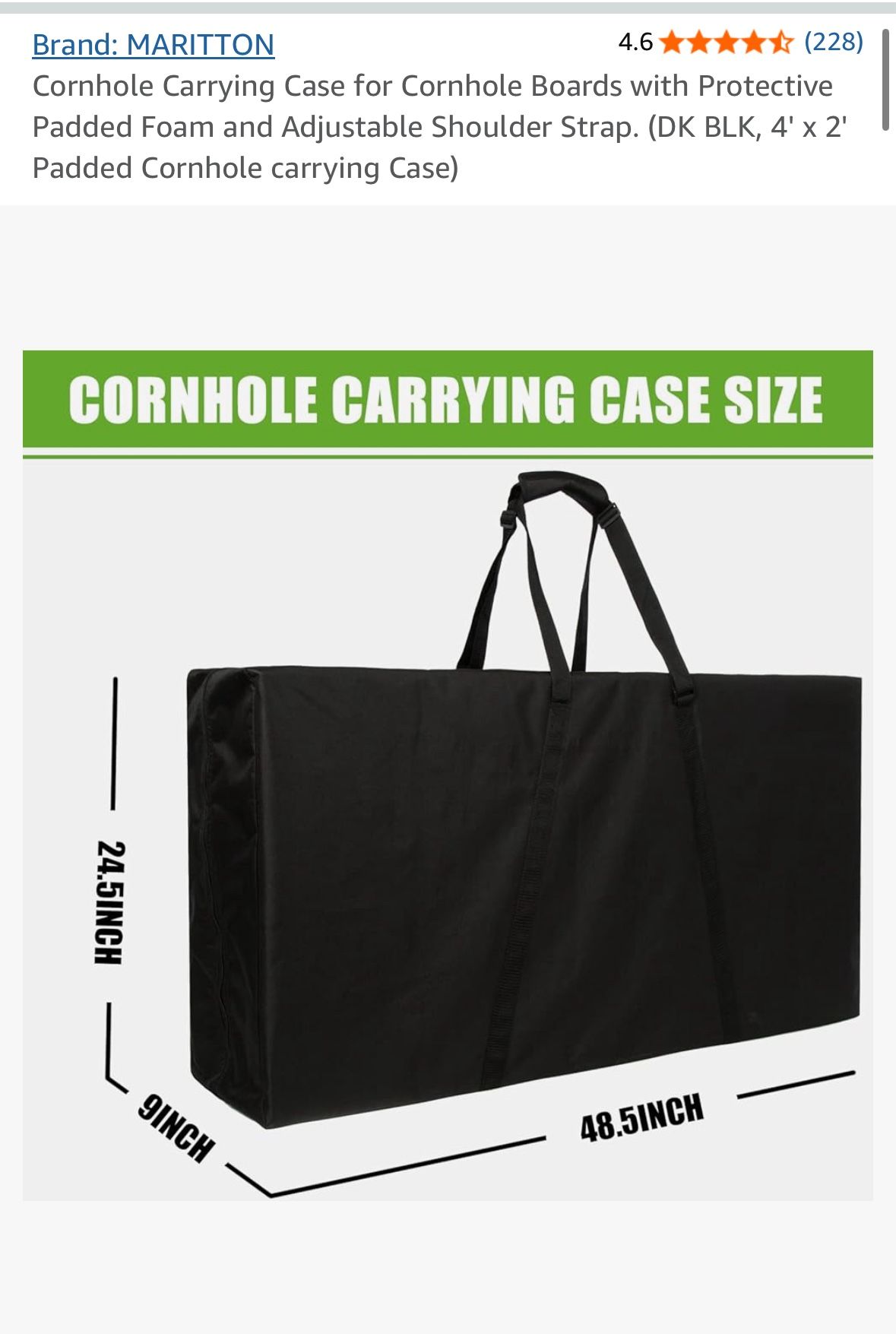 FREE cornhole carrying case
