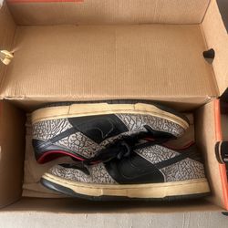 Nike SB Dunk Low Supreme Black Cement