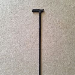 Adjustable black walking Cane