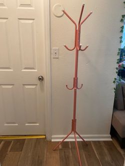 Pink hanger stand
