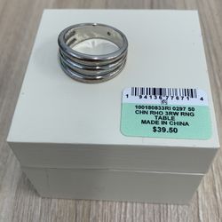 Size 5 Ring, 3 Ring Design 