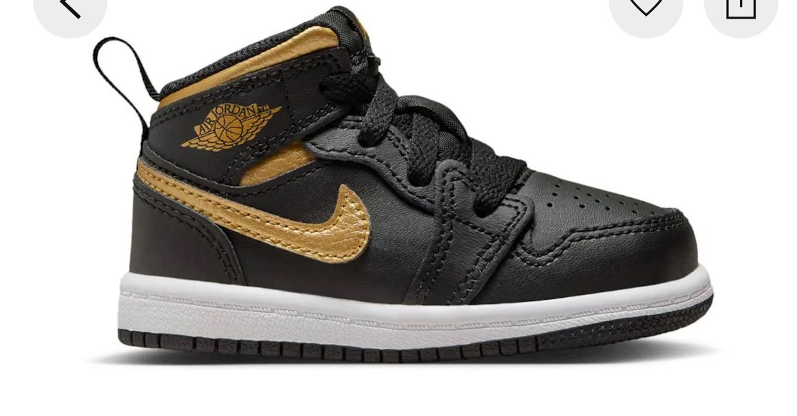 Jordan 1 Metallic Gold Black