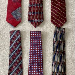 Lot Of 6 Neck ties. 