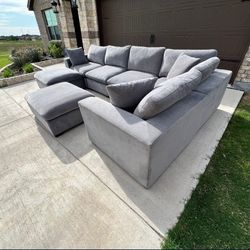 Modular New Sectional With Ottoman 
