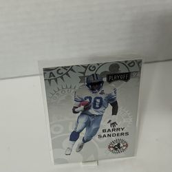 Barry Sanders 1994 Playoff Ground Attack, Card  #240