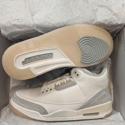 Jordan 3 Retro Craft Ivory Size 9.5M,10.5M