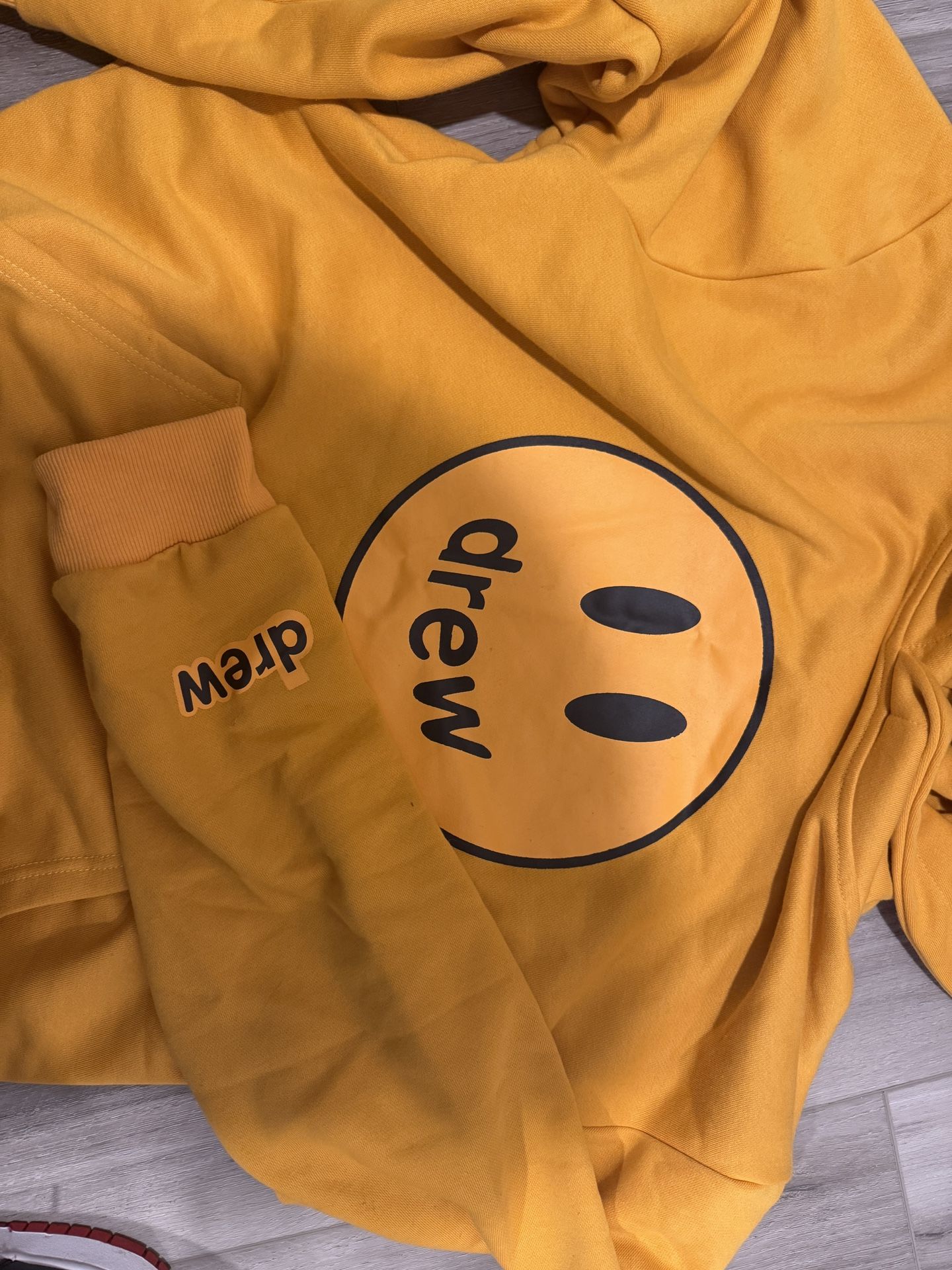 Drew House Yellow Hoodie  –  Size XL , Authentic, Great Condition