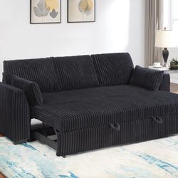Brand New Super Comfy Corduroy Pullout Sofa