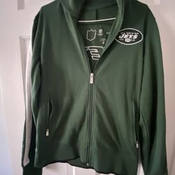 NY JETS ZIP UP WARM UP TOP 