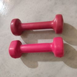 Hot Pink Kids Weights 3 In Long