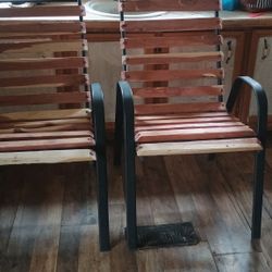 Set Of Cedar Chairs 