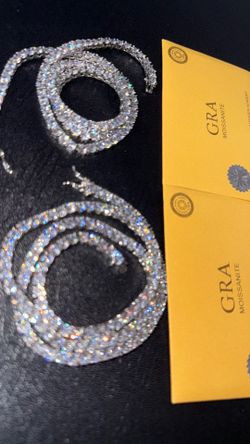 GRA certified Moissanite Tennis Chain