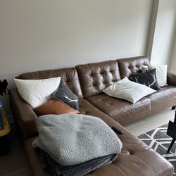 Custom Leather Couch