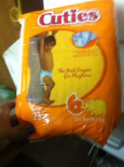Cuties diapers size 6