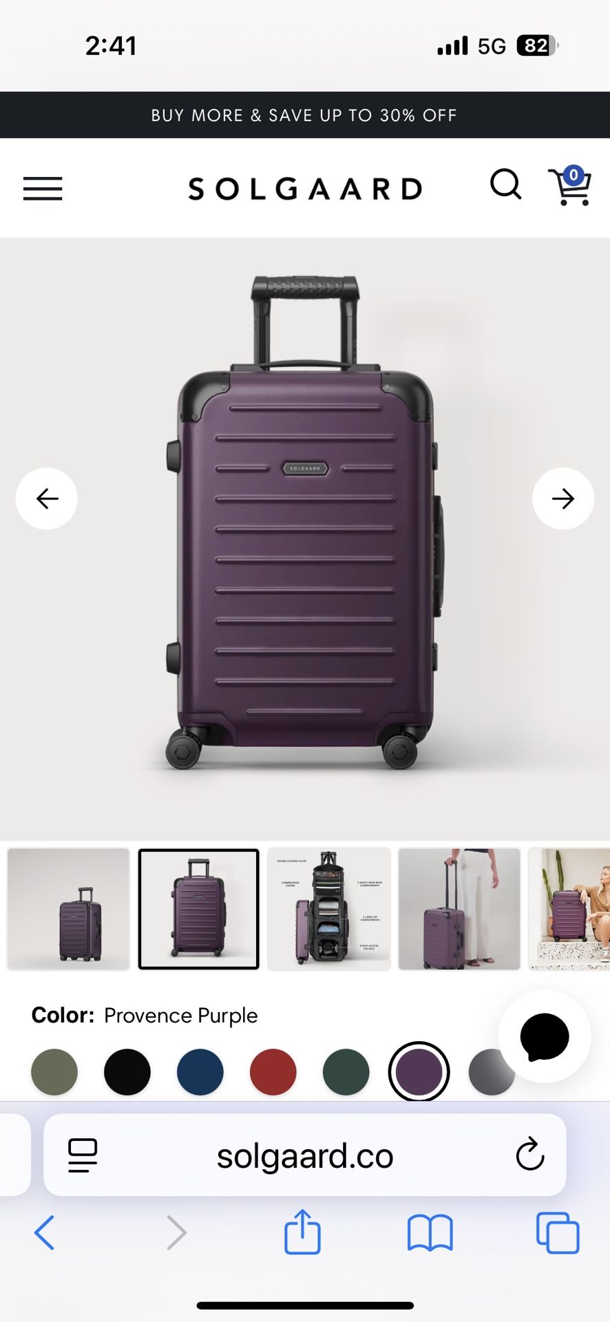 Solgaard Carry-on Closet Suitcase