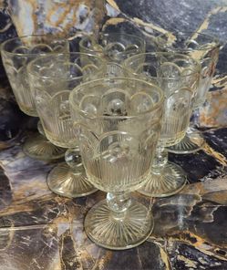 Bartlett & Collins, St. Genevieve, Manhattan, Vintage 8 oz.Water/Wine Goblet (6)
