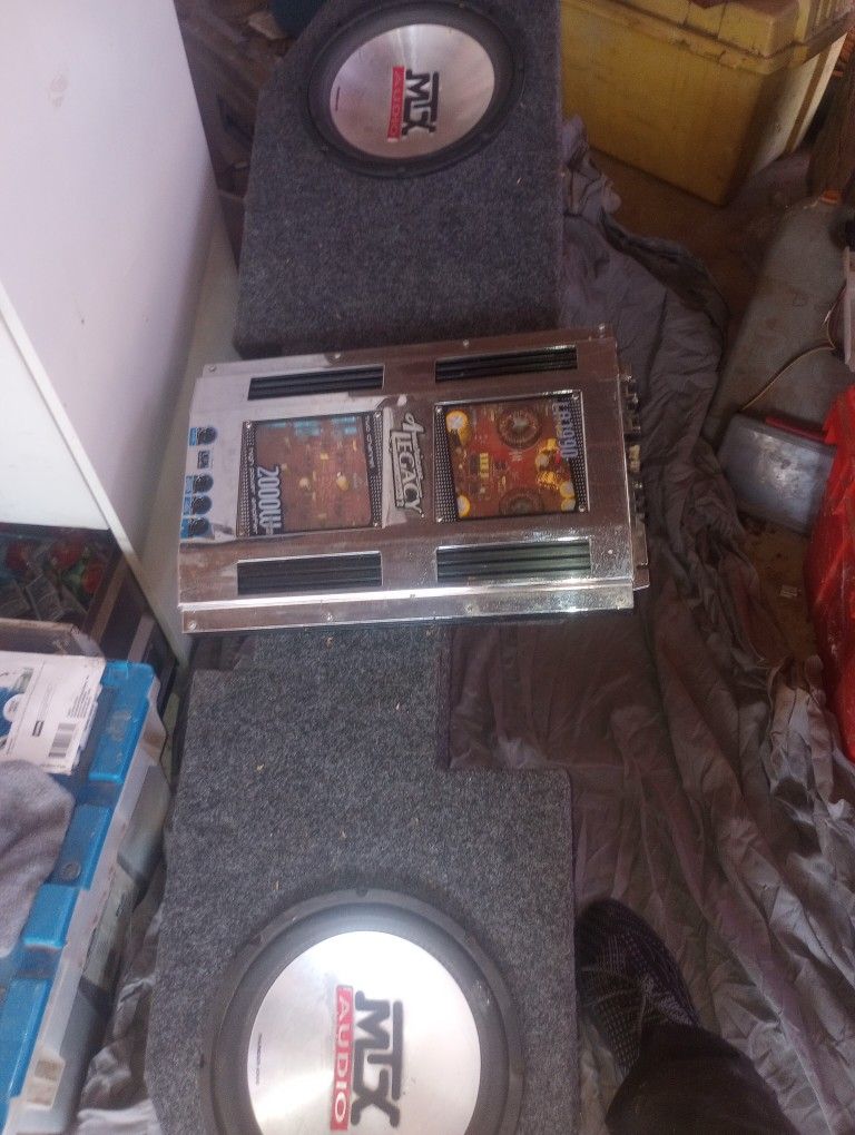 Subwoofers Box And Amp