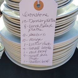 Large Set Of White Ironstone 