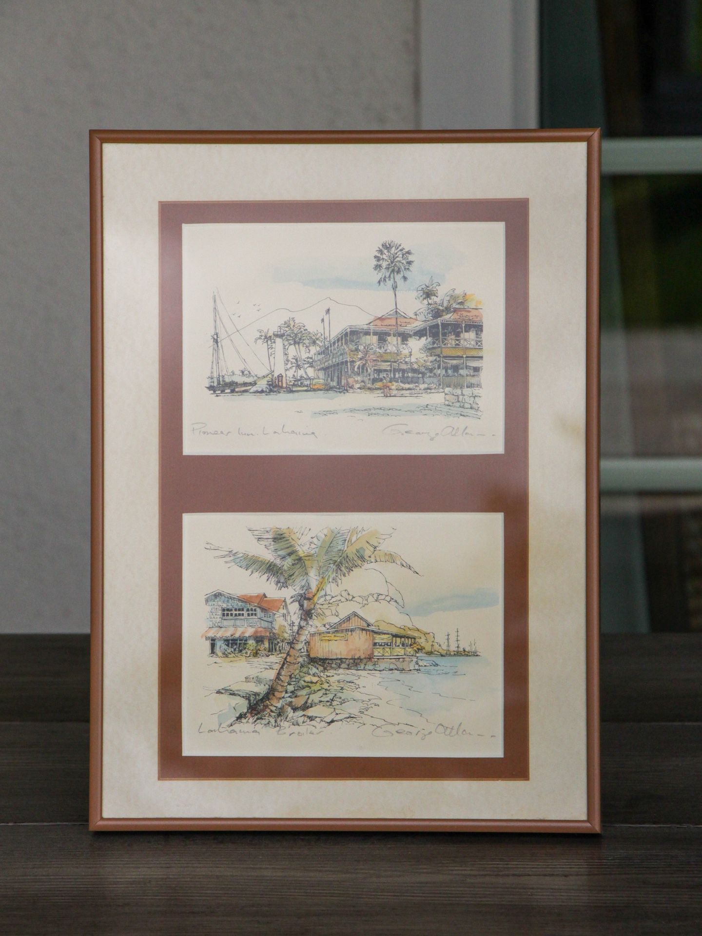 Lahaina George Allan Signed Prints Framed Art