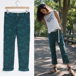 Austin Cargo Pants by Anthropologie in Dark Turquoise Size 28