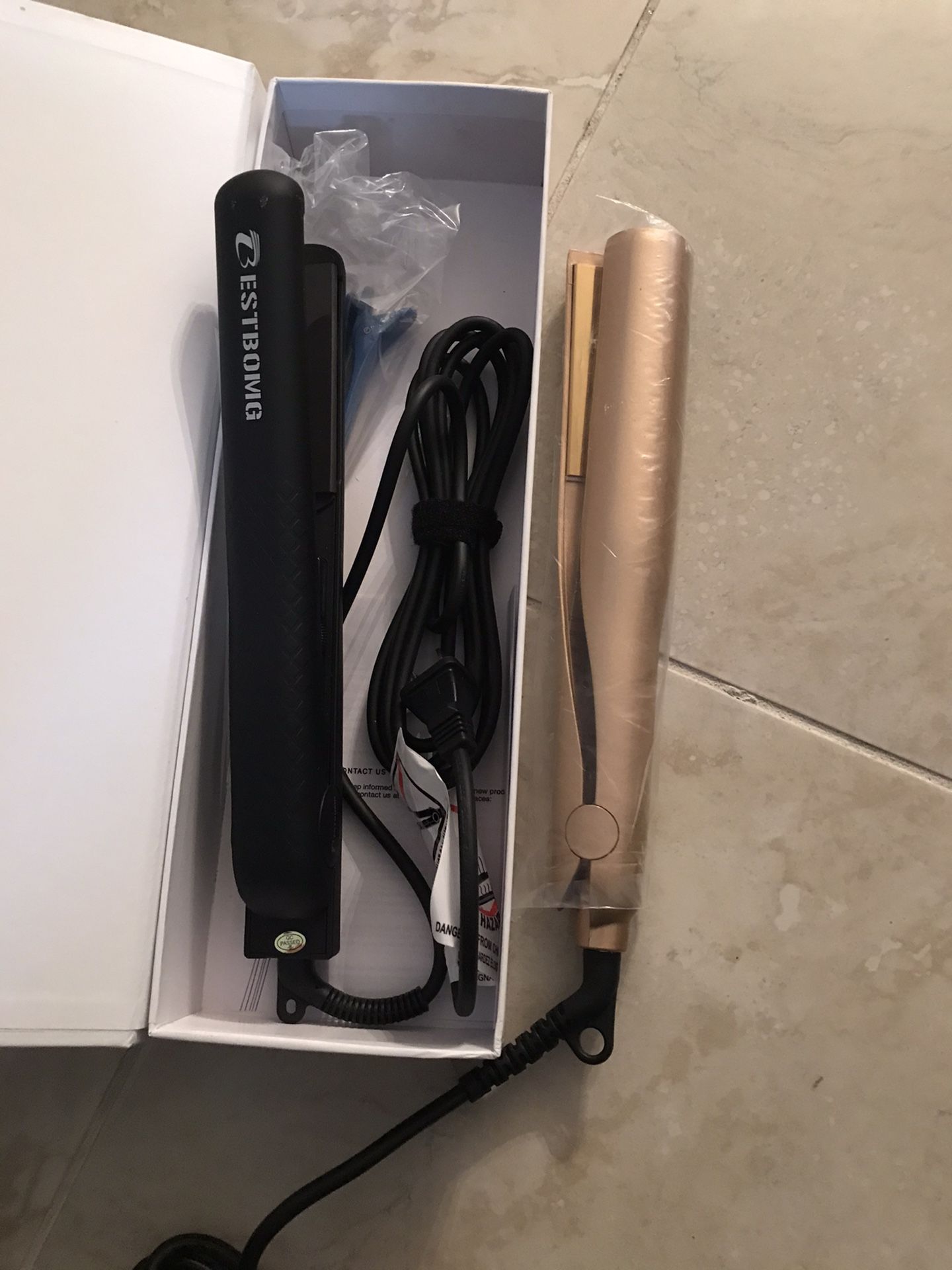 New hair Flat iron Makeup and Brushes