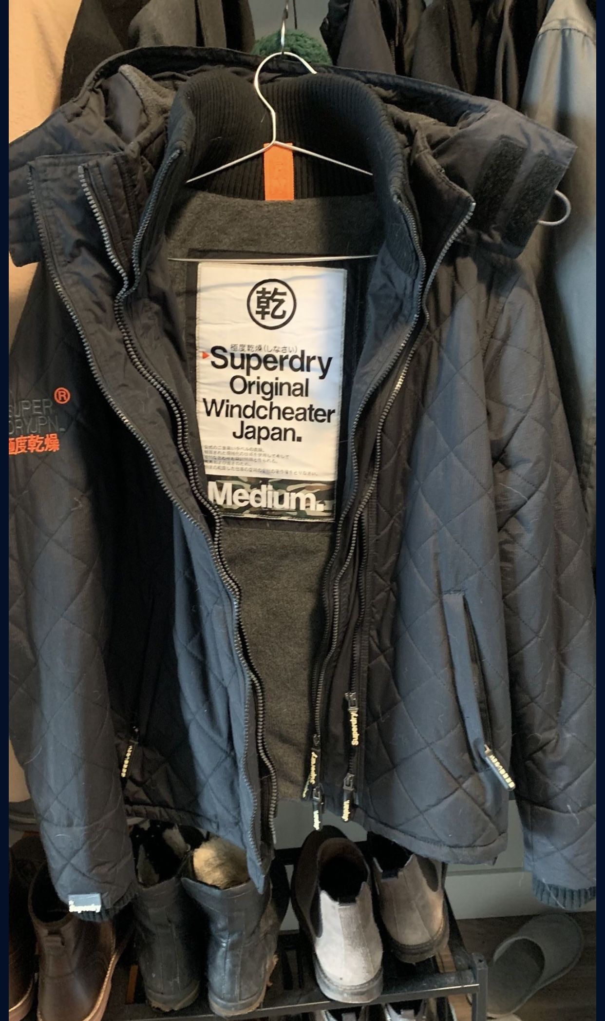 Superdry Japan Windbreaker Jacket Black