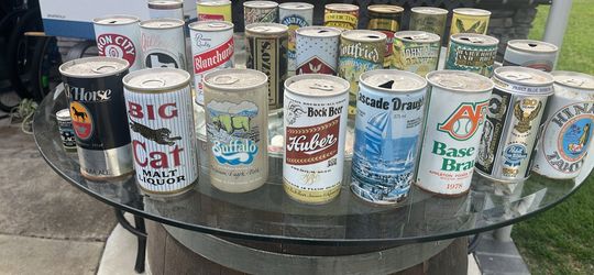Beer can vintage empty steel