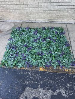 Wall mounted artificial plant panels
