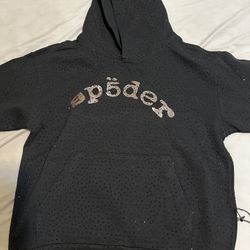 Sp5der Rhinestone Hoodie