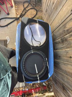 12' Kicker slim profile subbox with dry speaker