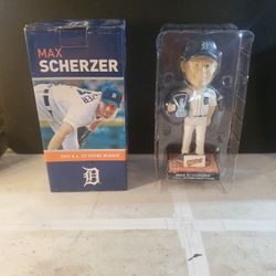 TIGERS MAX SCHERZER BOBBLE HEAD FIGURE