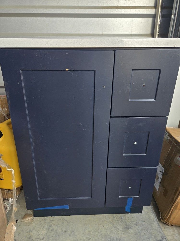 Dark Blue Vanity