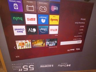 55" inch tcl Roku smart  tv