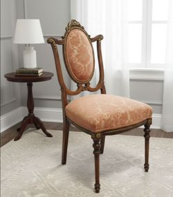 Rare 19th Century Oval Back Small Elegant SINGLE Chair H 36" X D 17" X W 17". Beautiful