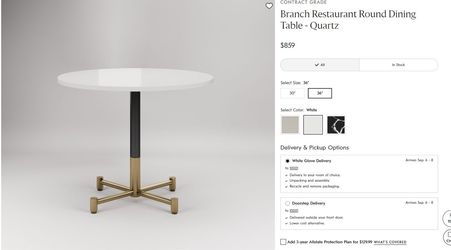 West Elm Round White Marble Branch Base Bistro Table, Round, 36", Antique Bronze, Blackened Brass