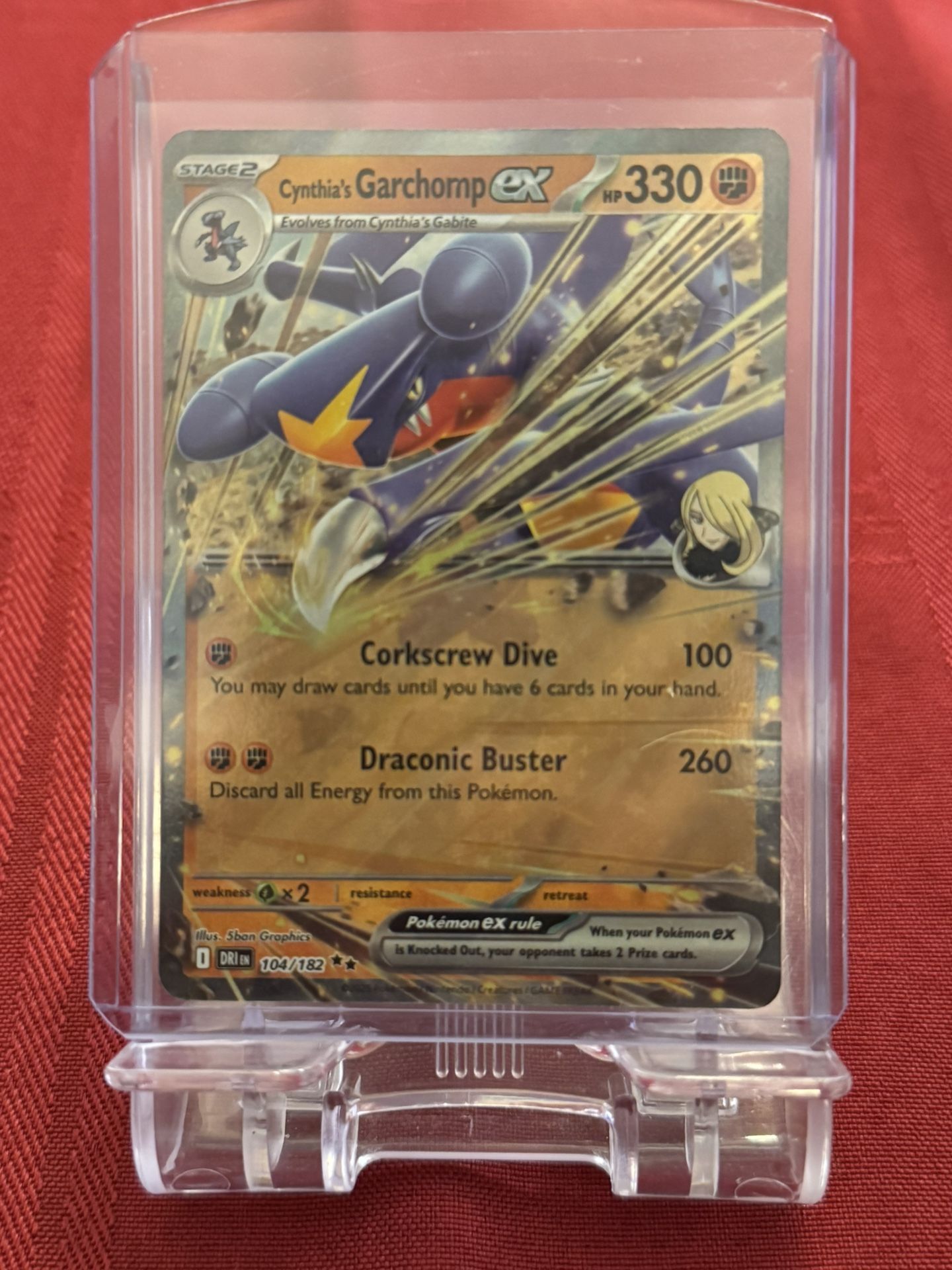 Cynthia's Garchomp ex 104/182 Sv10: Destined Rivals Holo