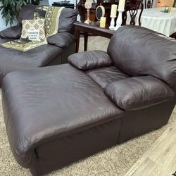 ashley recliner sofa leather